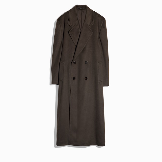 Soft cashmere long coat