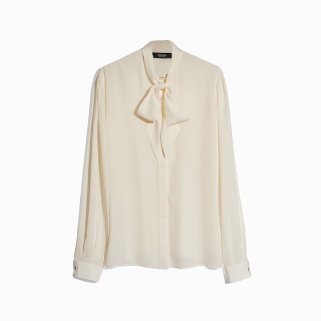 Silk crêpe de chine shirt