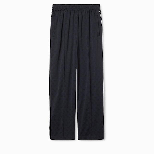 Pantalón de nylon con GG y punto de algodón