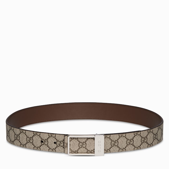 Reversible belt with rectangular buckle