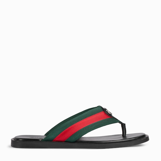 Men's thong sandal with Interlocking G