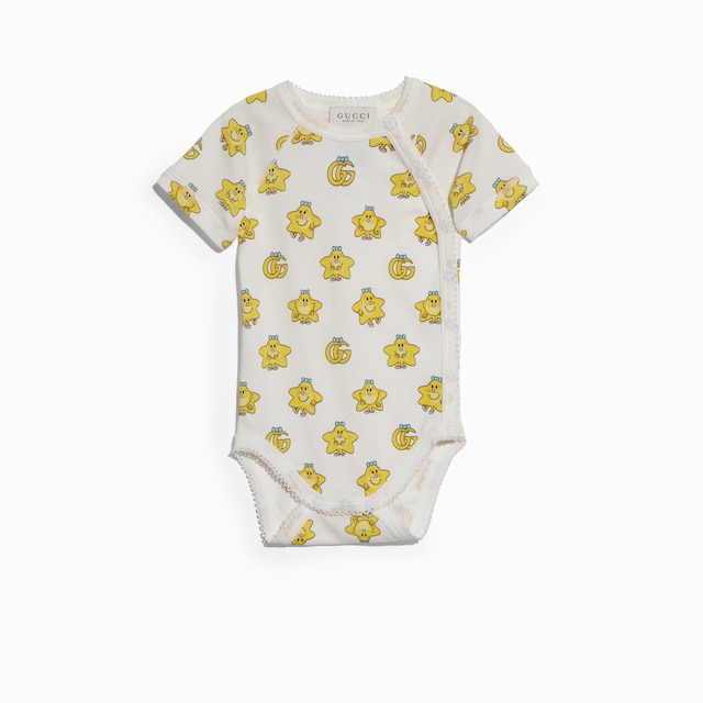Combinaison pour bébé en coton côtelé avec imprimé