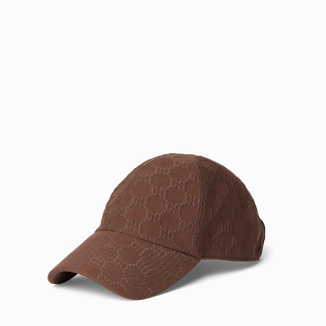 Casquette de baseball en jersey GG embossé