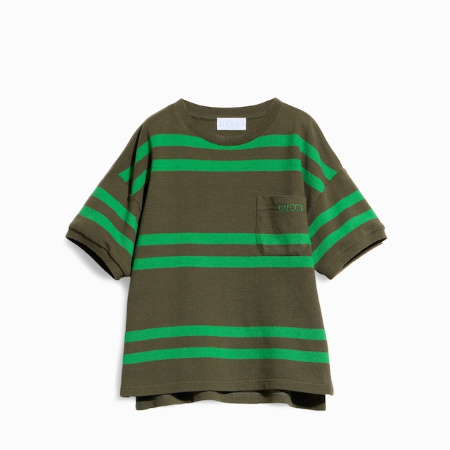 Children's striped cotton T-shirt