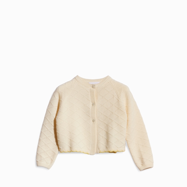 Baby wool cardigan with embroidery