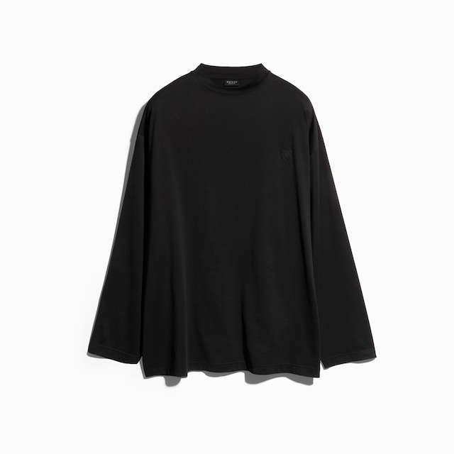Cotton silk T-shirt with embroidery
