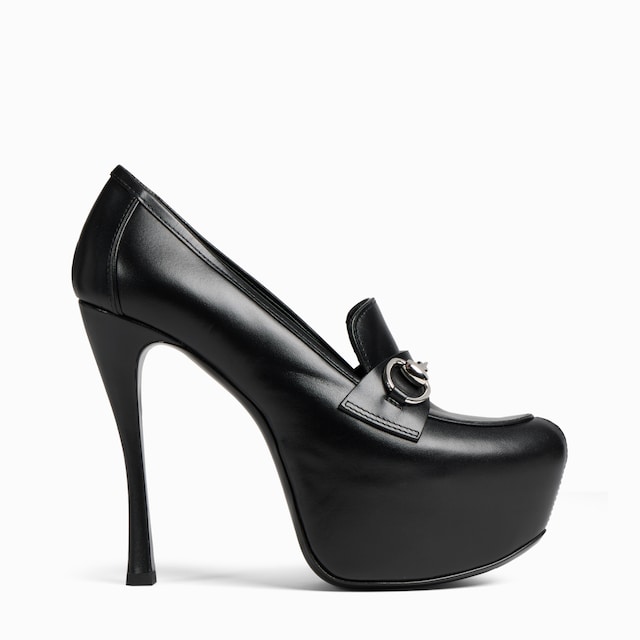 Women's platform pump with Horsebit