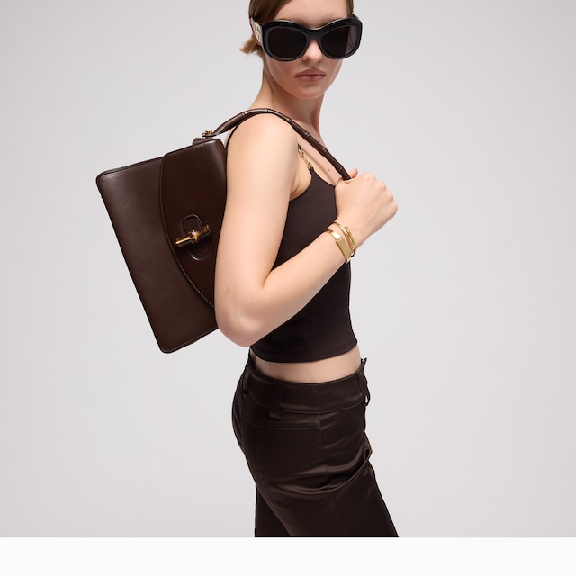 Bamboo Vendetta medium top handle bag