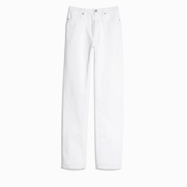 Pantalon en denim en coton lavé