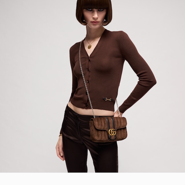 Bolso pequeÃ±o de hombro Jetset GG Marmont