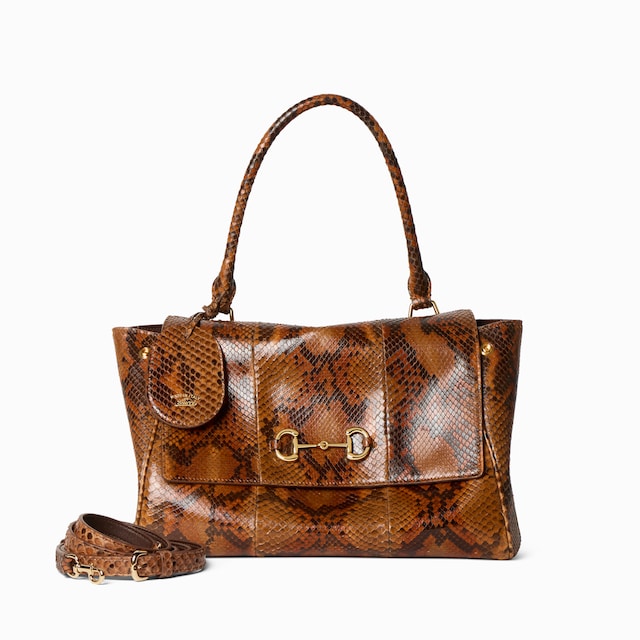 Paparazzo python medium top handle bag