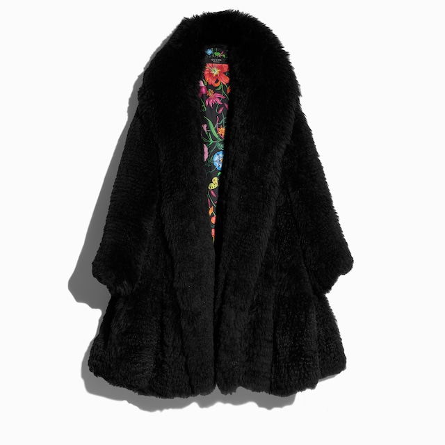 Long soft shearling coat