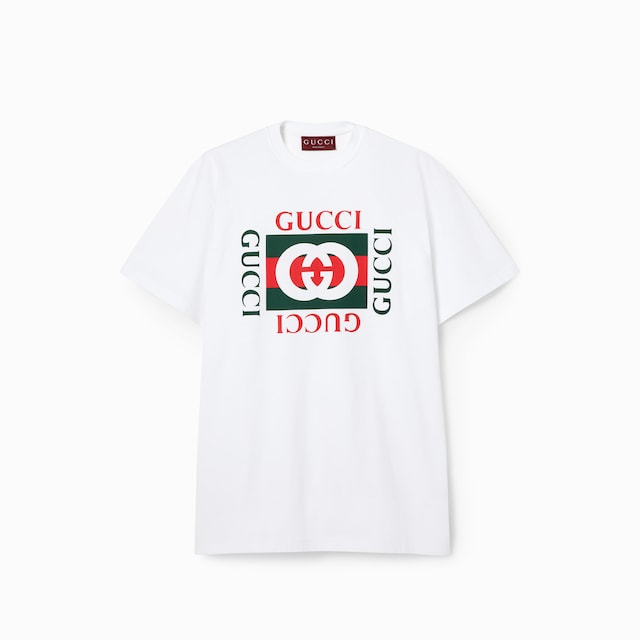 Playera de jersey de algodón con estampado