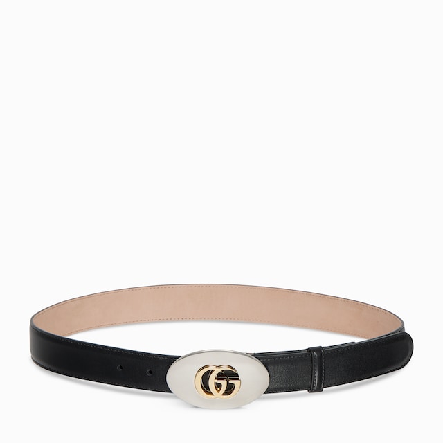 Belt with Double G plaque buckle