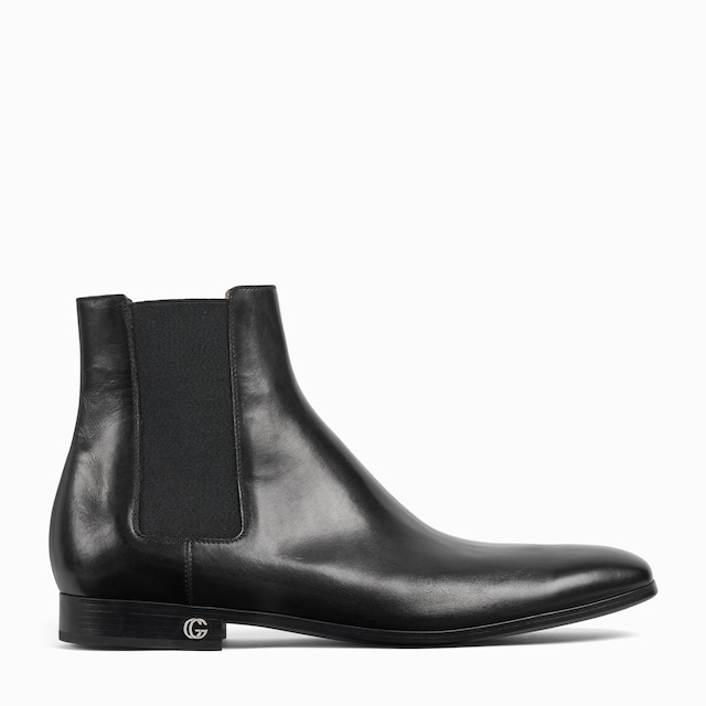 Men's ankle boot with elastic insert