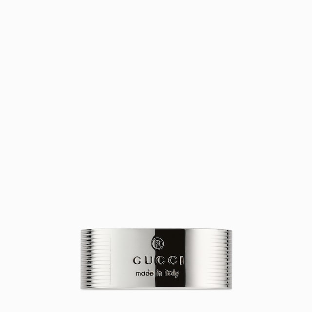 Gucci Trademark系列刻花戒指