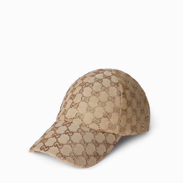 Casquette en toile GG avec cristaux
