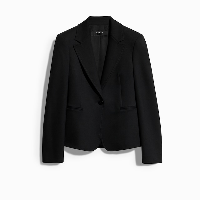 Veste en laine grain de poudre