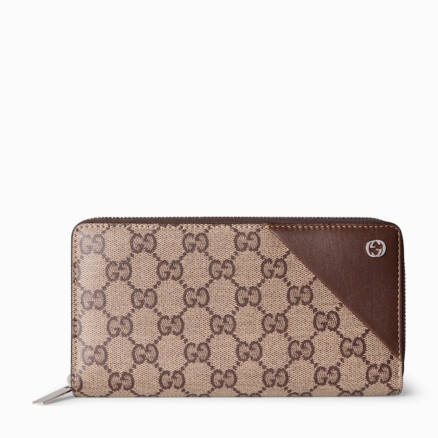 Zip around wallet with Interlocking G