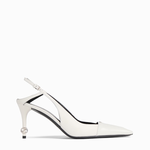 Women's slingback with Interlocking G details