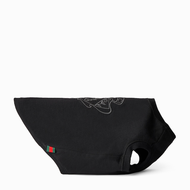 Pet cotton T-shirt with crest