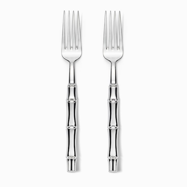 Forks with bamboo motif, set of two