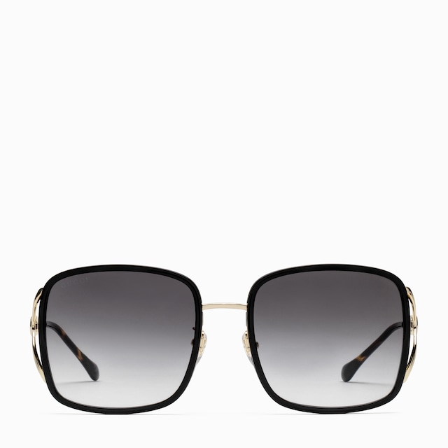 Low nose bridge fit rectangular sunglasses
