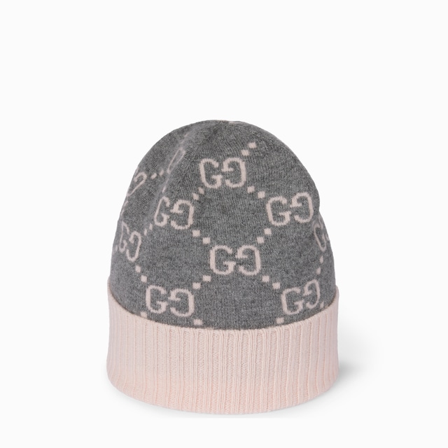 Bonnet en jacquard de cachemire GG