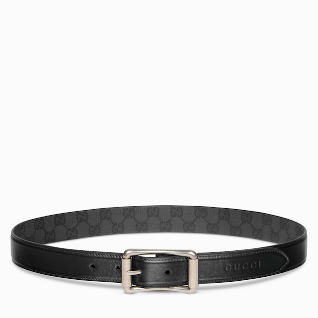 Reversible belt with roller buckle