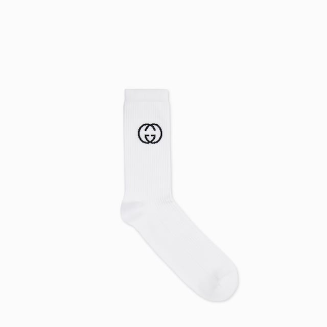 Cotton socks with Interlocking G
