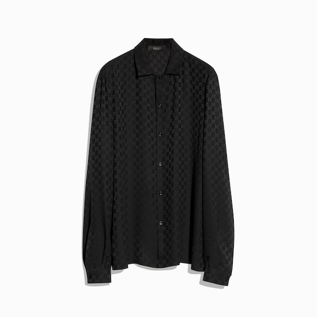 GG silk jacquard shirt
