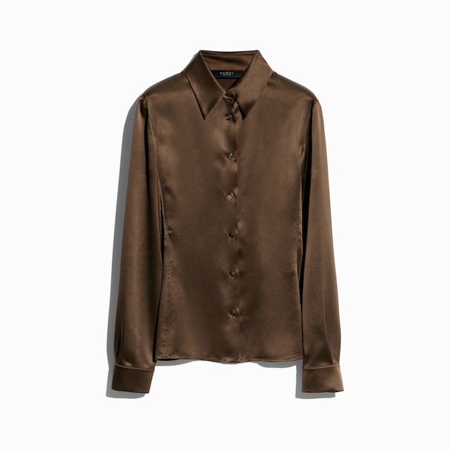 Chemise en satin de soie
