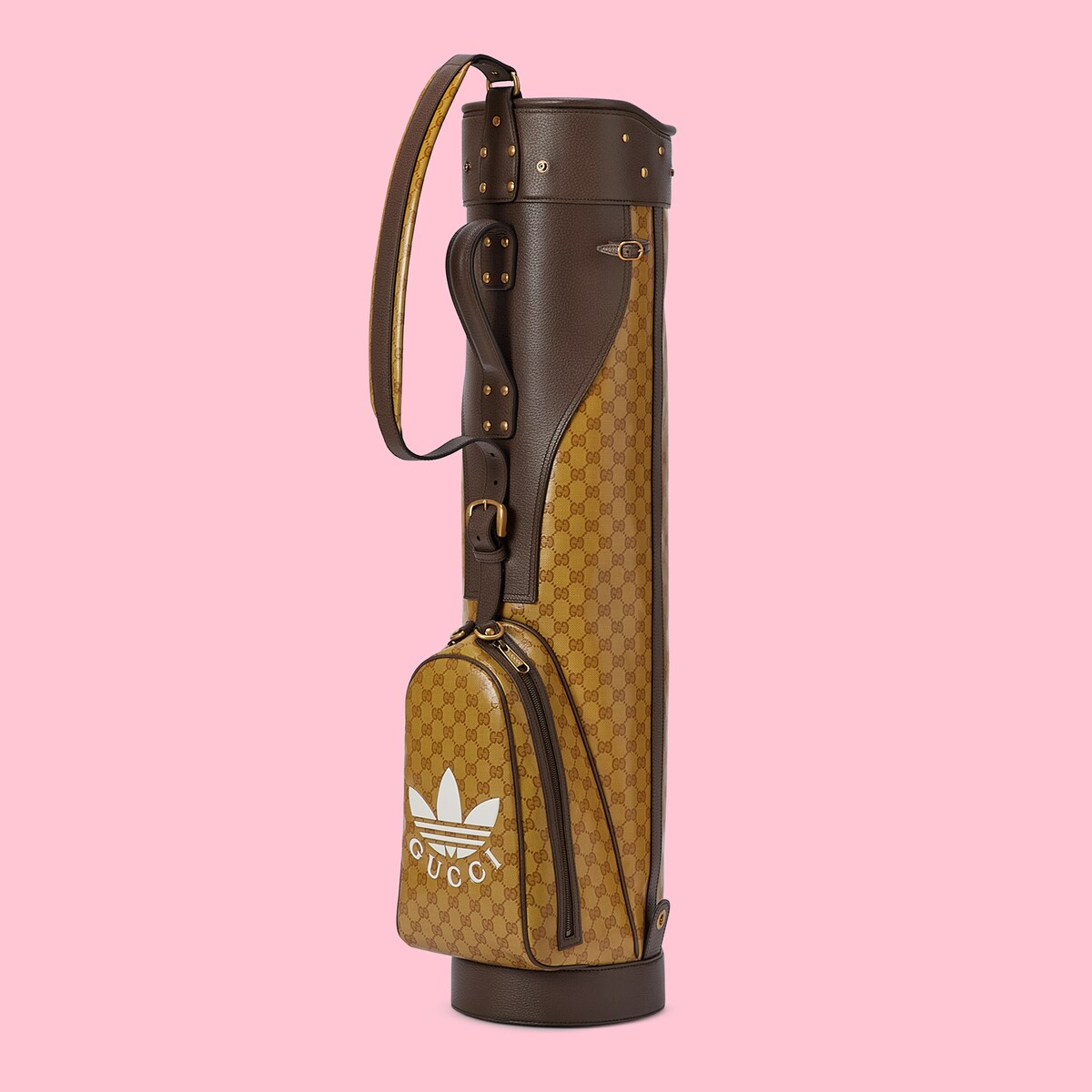 adidas x Gucci golf bag in beige and brown Crystal canvas GUCCI® US