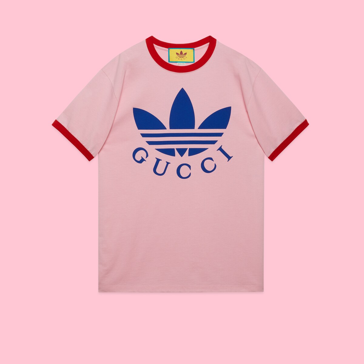 adidas x Gucci cotton jersey Tshirt in pink GUCCI® US