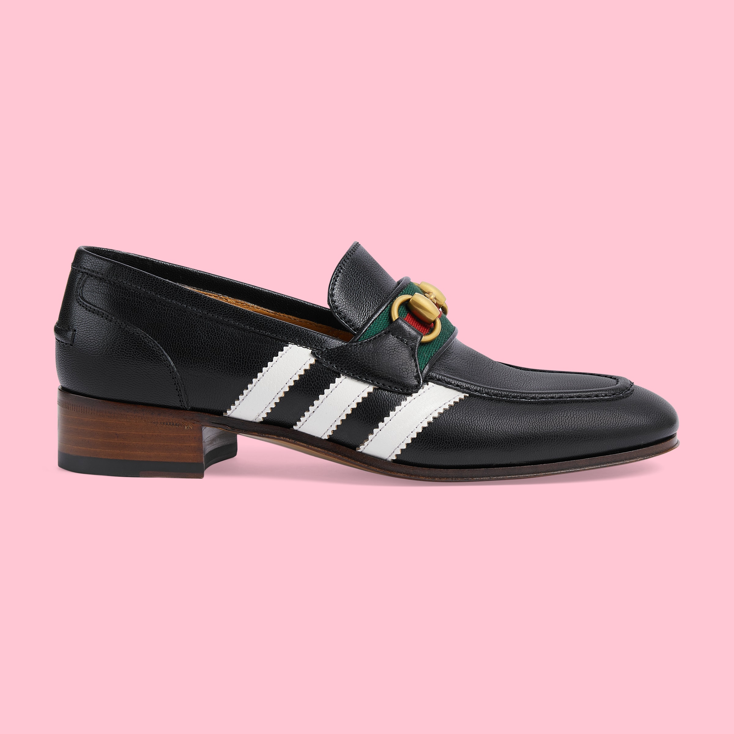 adidas x Gucci women's loafer in black leather GUCCI® US