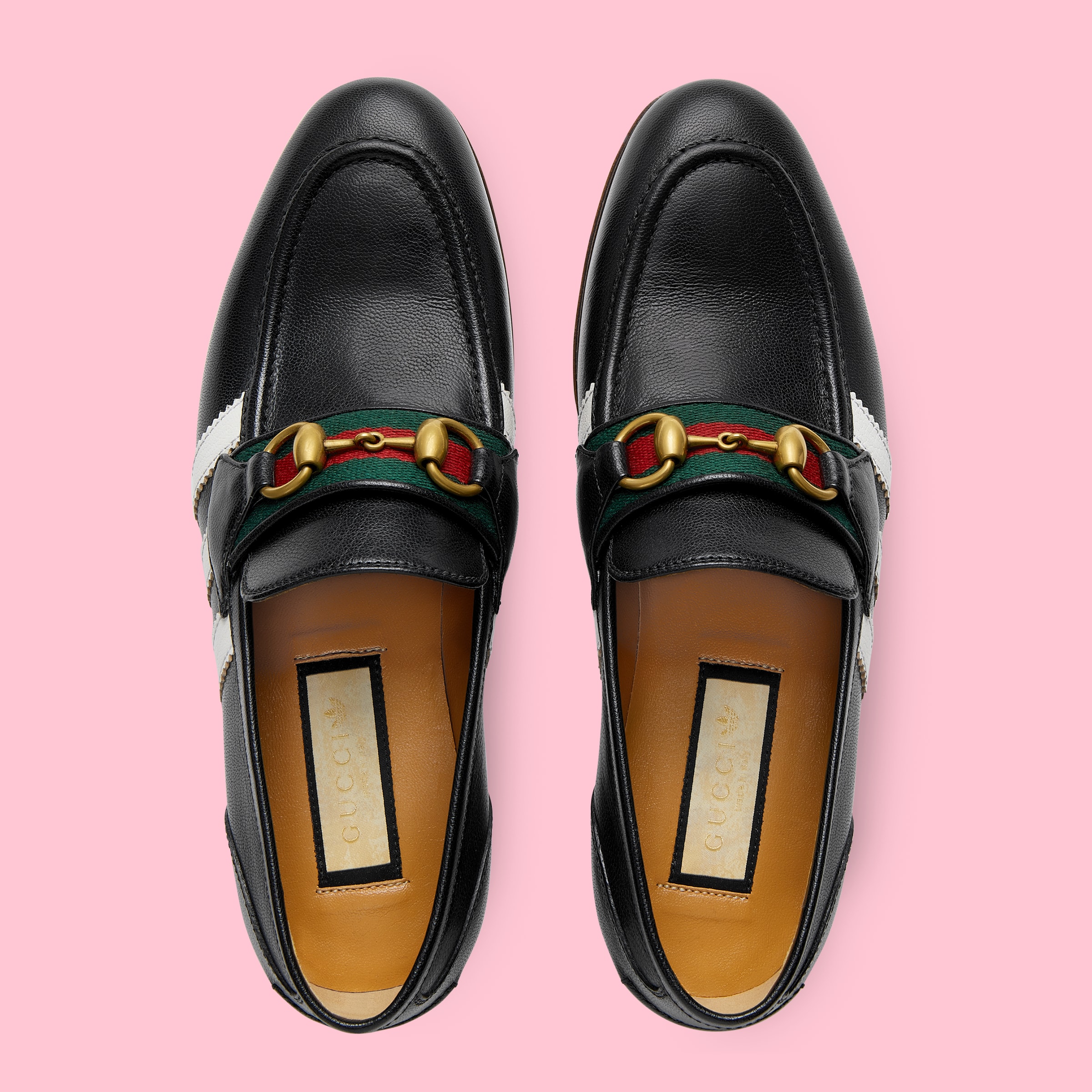adidas x Gucci women's loafer in black leather GUCCI® US