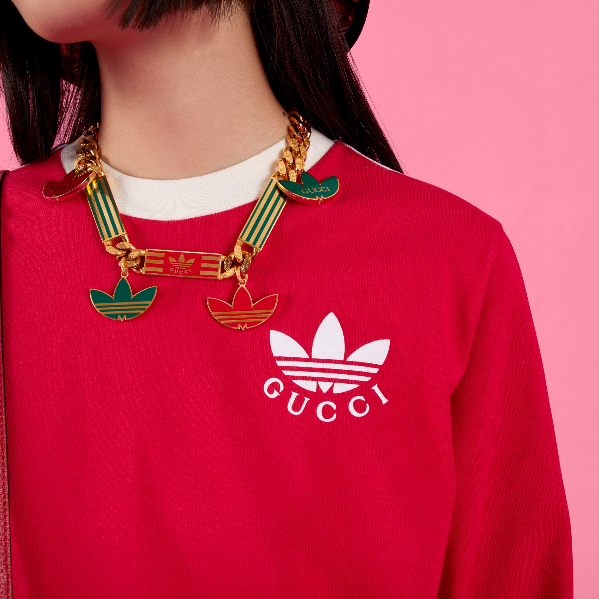 adidas x Gucci T-shirt dress in red | GUCCI® Canada
