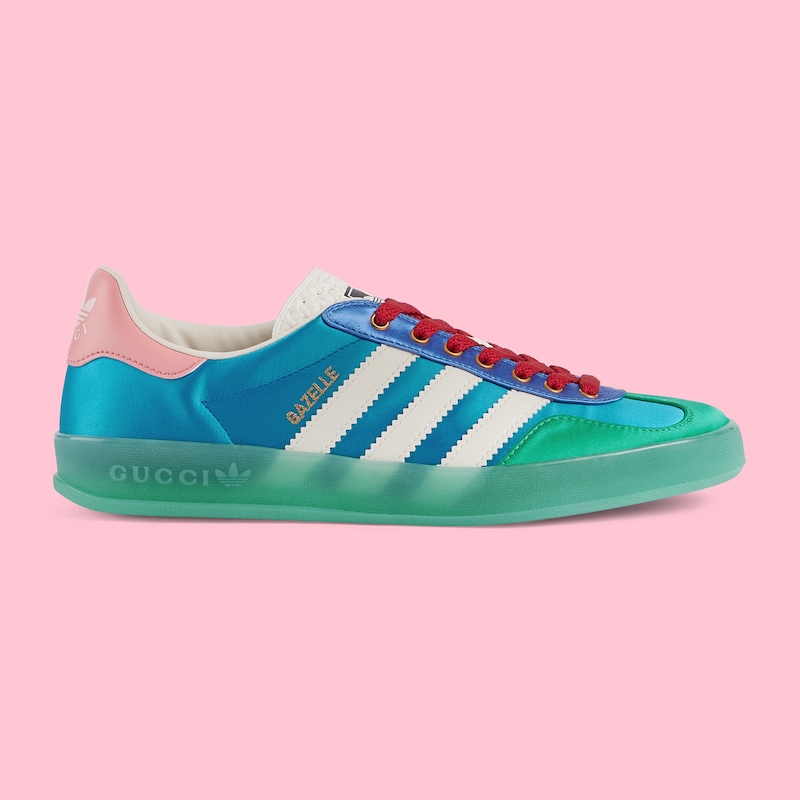 〔ガゼル〕adidas x Gucci ウィメンズ スニーカーライトブルー