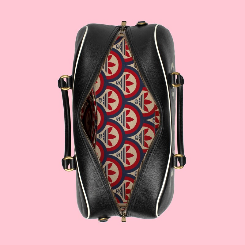 adidas x Gucci large duffle bag in black leather GUCCI® Canada
