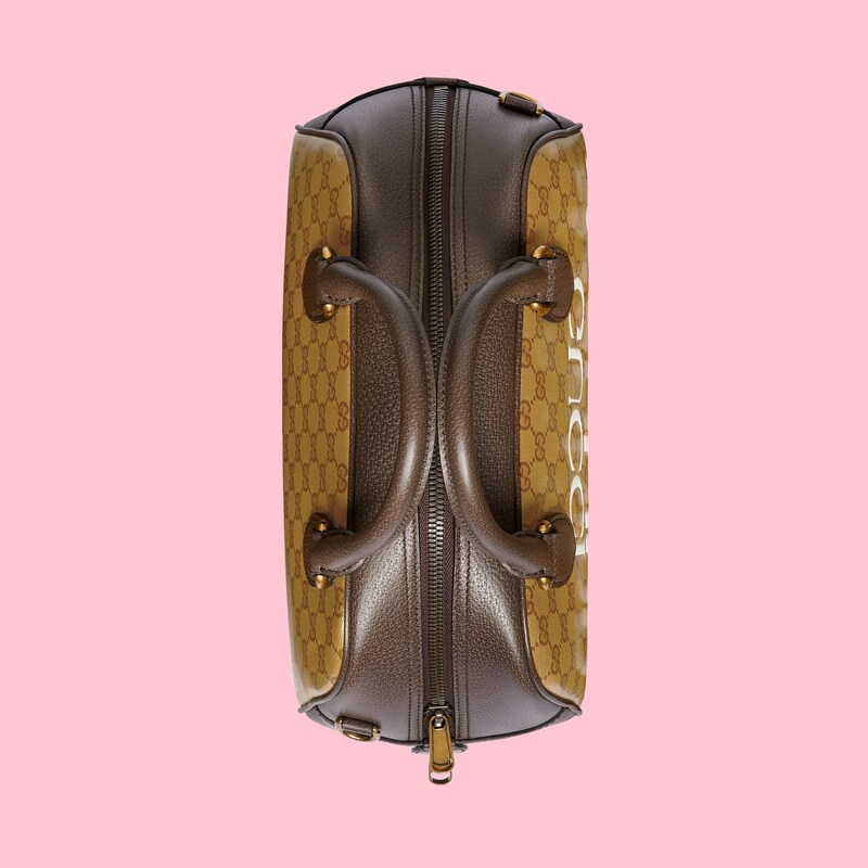 adidas x Gucci ミニ ダッフルバッグベージュ＆ブラウン | GUCCI® JP
