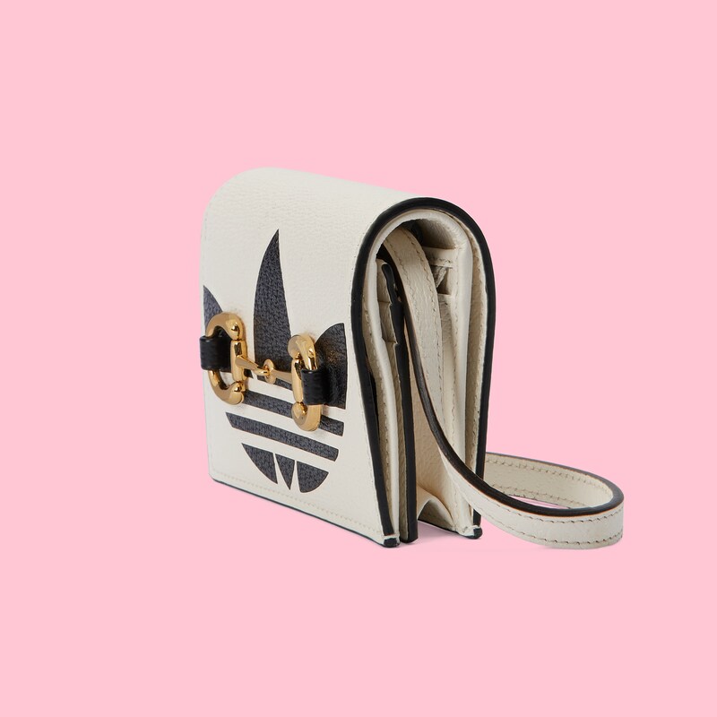 adidas x Gucci ホースビット付き カードケースオフホワイト 