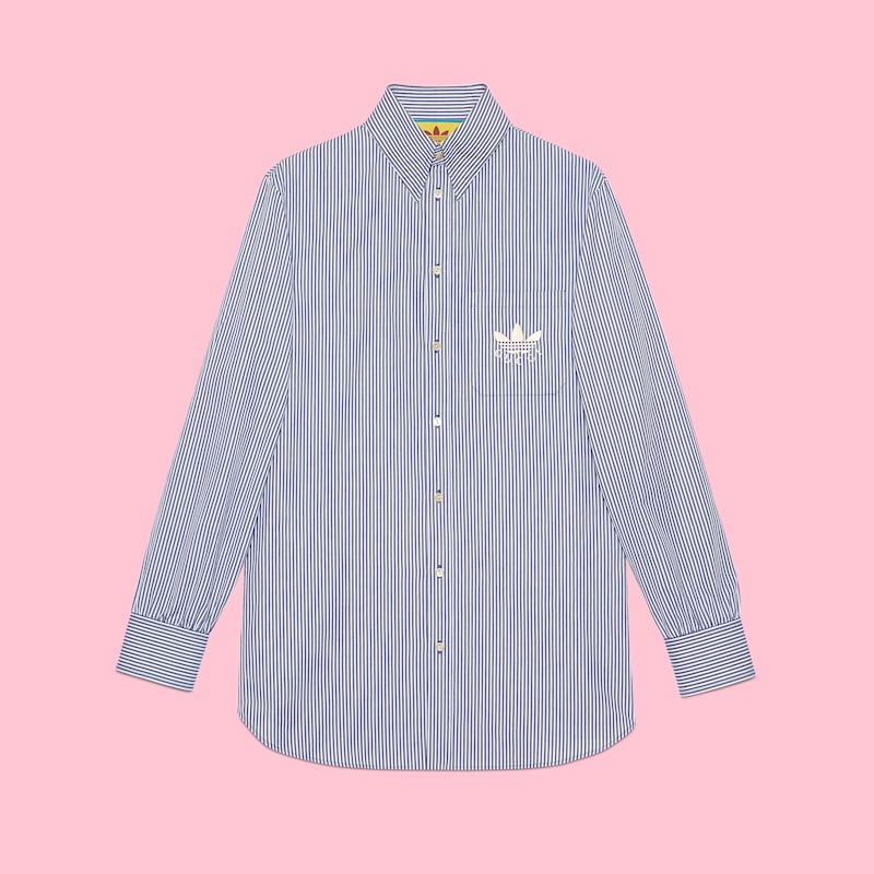 blue striped adidas