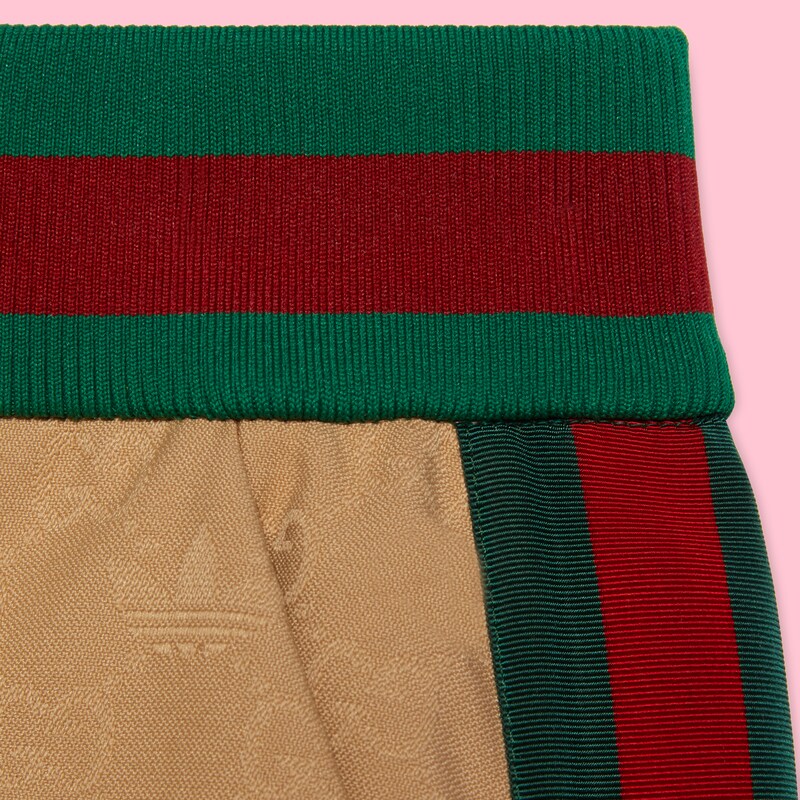 adidas x Gucci ジャカード ショートパンツベージュ | GUCCI® JP