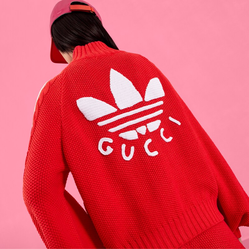 adidas x Gucci ジップジャケット レッド | GUCCI® JP