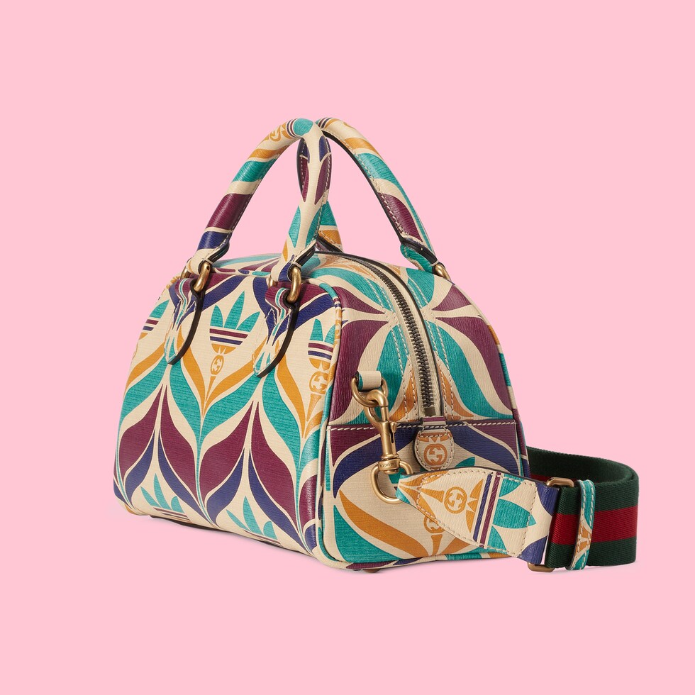 adidas x Gucci mini duffle bag in multicoloured leather GUCCI® SG
