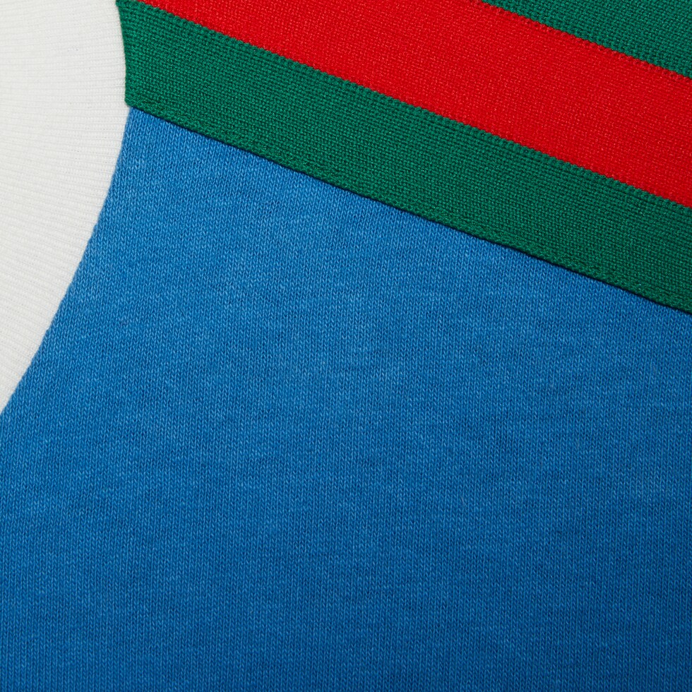 adidas x Gucci cotton jersey Tshirt in blue GUCCI® AE