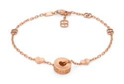 Gucci 18K ピンクゴールド GGハートチャームブレスレット 729383_J8500_5702_001_100_0000