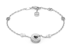 Gucci  18K ピンクゴールド GGハートチャームブレスレット 729383_J8500_5702_001_100_0000
