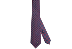 Gucci order tulip logo silk tie