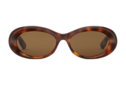 Oval-frame sunglasses in black acetate | GUCCI® US